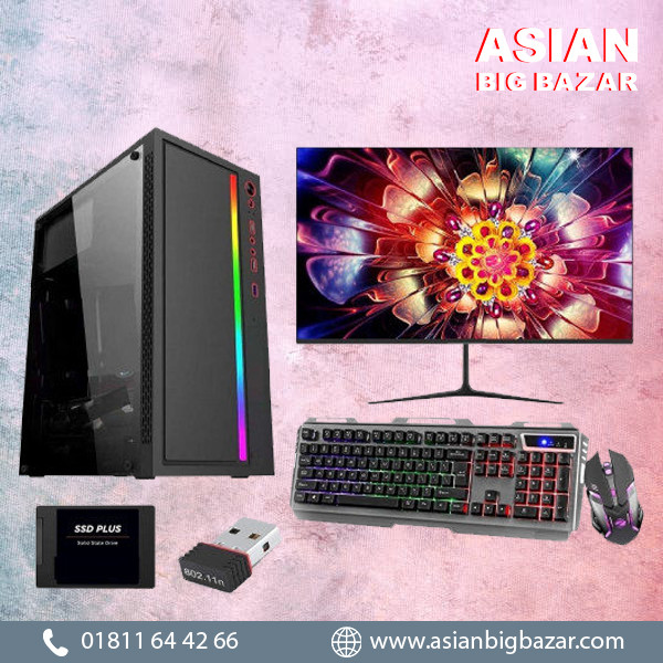 Desktop PC Core i5 8th Gen 16GB RAM 18.5" Monitor