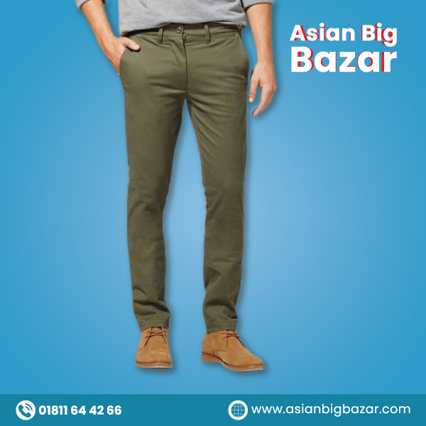 Men's Narrow Formal Official Gabardine Pant