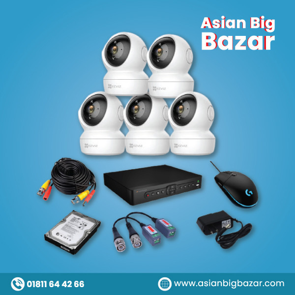 5 SET FULL HD CAMERA FULL PACKAGE + FREE SETUP + FREE MONITOR