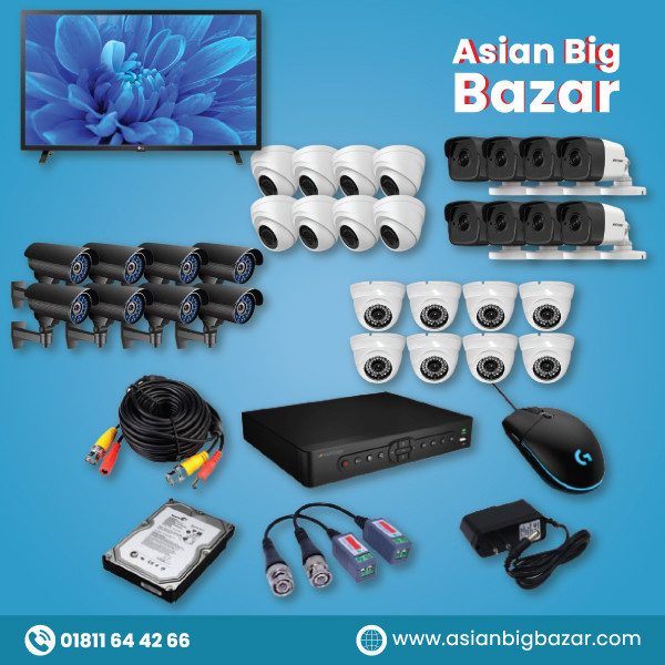 32 SET FULL HD CAMERA FULL PACKAGE + FREE SETUP+ FREE MONITOR