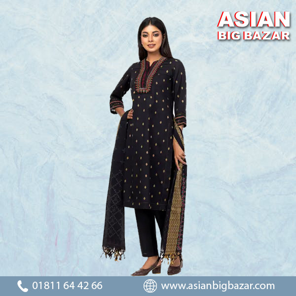 Black Embroidered Tonal Craft Theme Shalwar Kameez