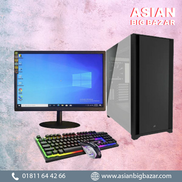 Desktop Core i5 7th Gen 8GB RAM PC with 19" LED Monitor