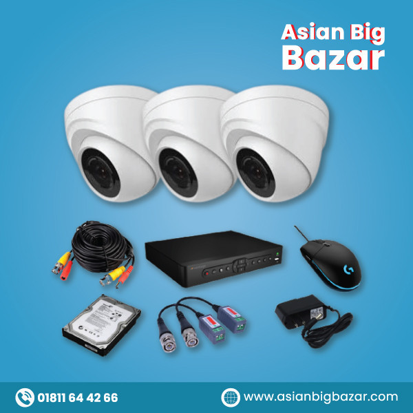 3 SET FULL HD CAMERA FULL PACKAGE + FREE SETUP + FREE MONITOR