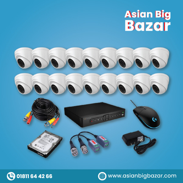 18 SET FULL HD CAMERA FULL PACKAGE + FREE SETUP+FREE MONITOR