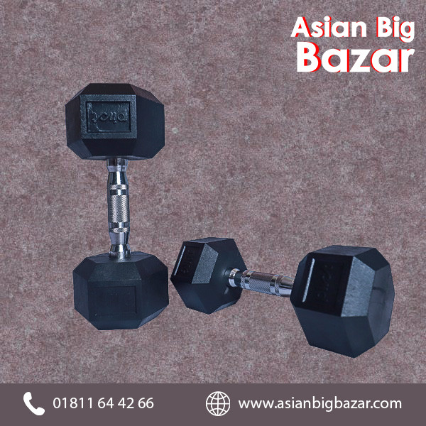 10kg Pair Hex Dumbbells for Strength Training