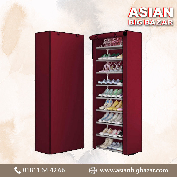 Dust Proof 9-Layer Shoe Cabinet