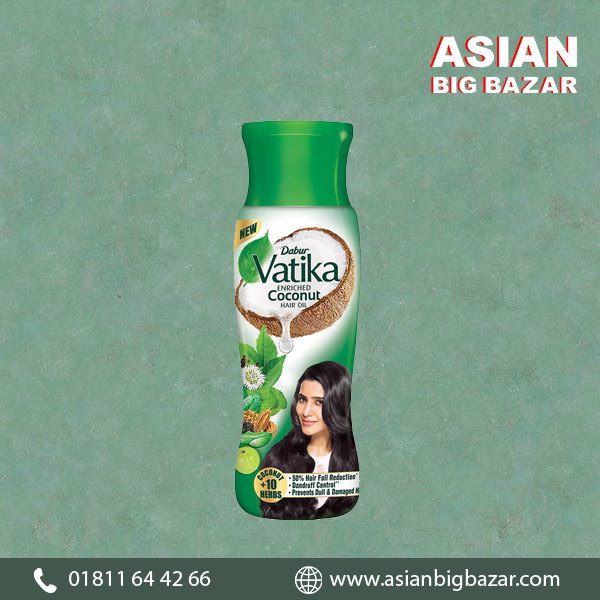 Dabur Vatika Enriched Coconut Hair Oil for Nourished Hair
