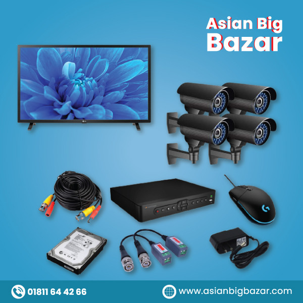 4 SET FULL HD CAMERA FULL PACKAGE + FREE SETUP+FREE MONITOR